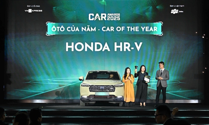Honda HR-V được vinh danh Ôtô của năm toàn thị trường, tại Car Awards 2025. Ảnh: Minh Quân