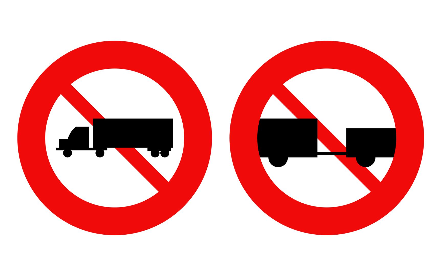 Phân biệt sai biển cấm xe kéo rơ-moóc có thể bị phạt đến 22 triệu đồng - Ảnh 2. Phân biệt sai biển cấm xe kéo rơ-moóc có thể bị phạt đến 22 triệu đồng - Ảnh 2.