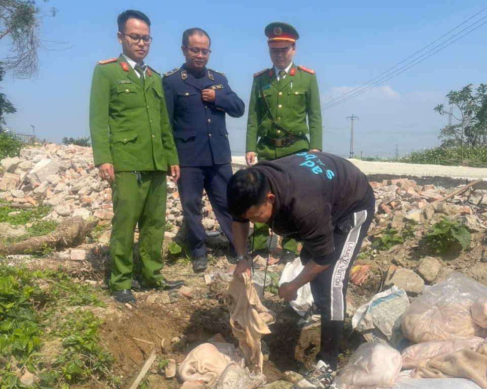 Phát hiện 1 tấn da lợn không rõ nguồn gốc, bốc mùi hôi- Ảnh 2.