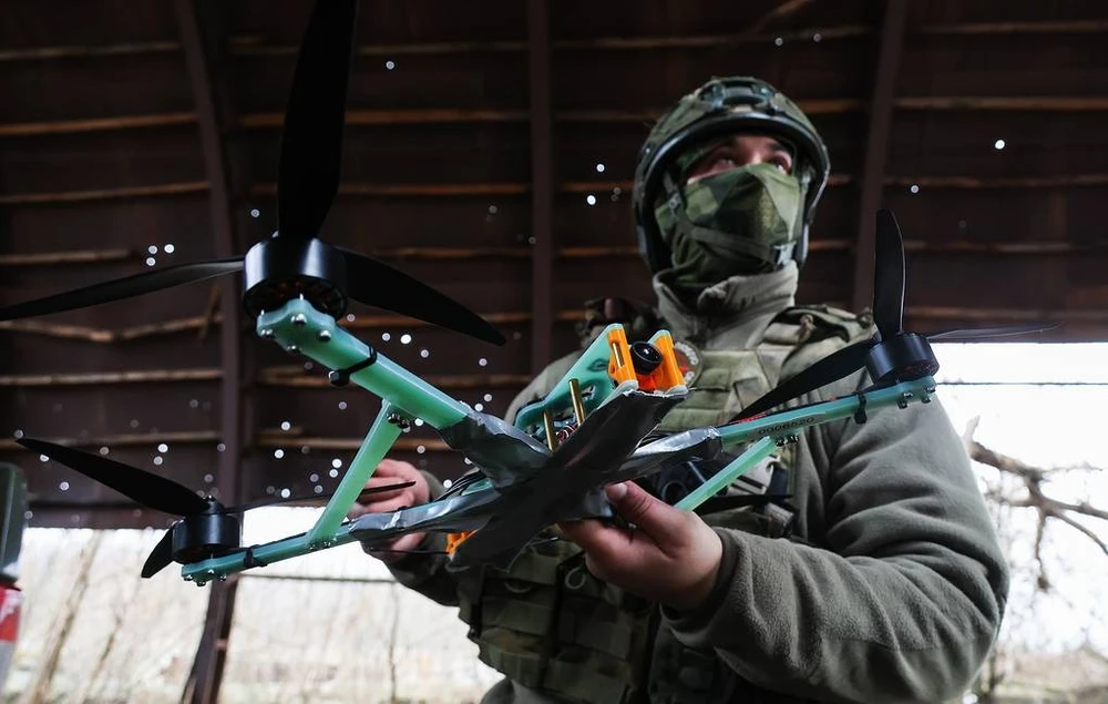 Binh sĩ Nga trên tiền tuyến Ukraine. Ảnh: TASS 2.jpg