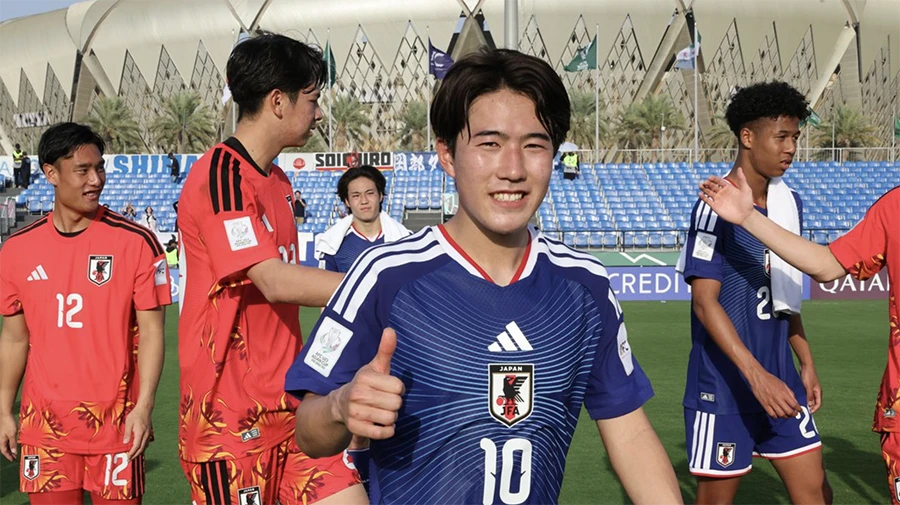 Ryunosuke Sato là tương lai của bóng đá Nhật Bản. ẢNH: AFC u-23-nhat-ban-sato.png
