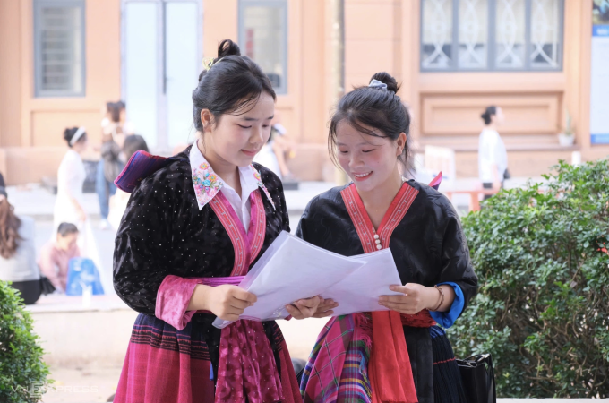 Thí sinh xét tuyển vào Đại học Sư phạm Hà Nội năm 2025. Ảnh: Dương Tâm