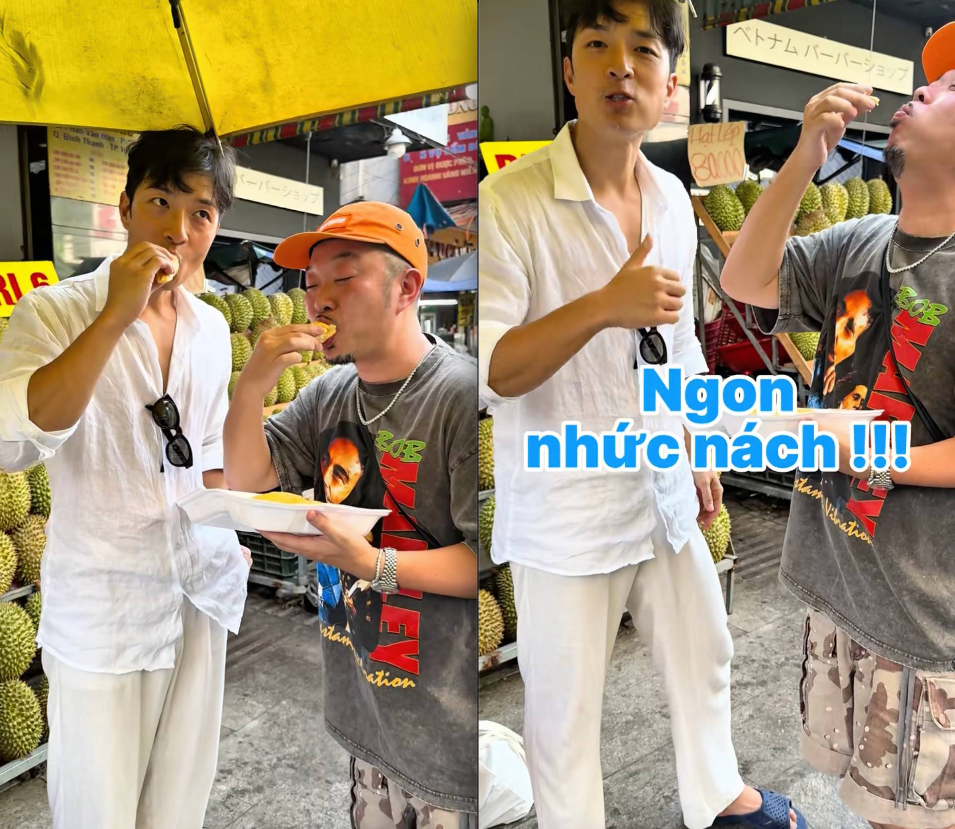 Ăn thử sầu riêng Việt Nam, khách Nhật làm ngay động tác khiến dân mạng đòi giữ lại, không cho về nước- Ảnh 3.