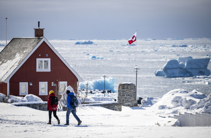 Một cảng ở Nuuk, Greenland hồi tháng 3/2025. Ảnh: AFP