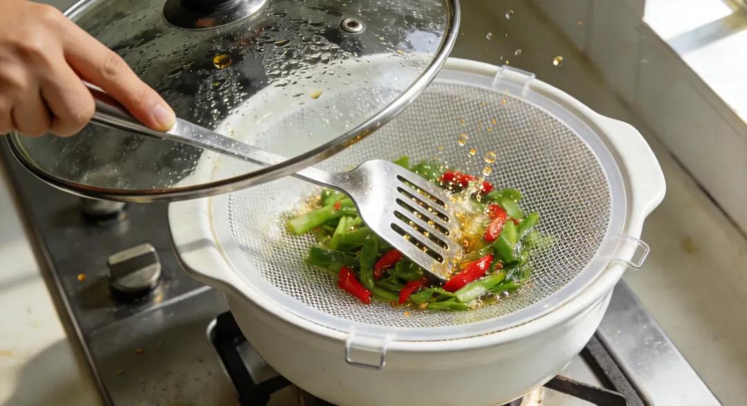 Khi nấu ăn, dầu mỡ luôn bắn tung tóe: Đây là mẹo cực hữu dụng giúp ngăn triệt để dầu mỡ bắn và làm bẩn bếp- Ảnh 3.