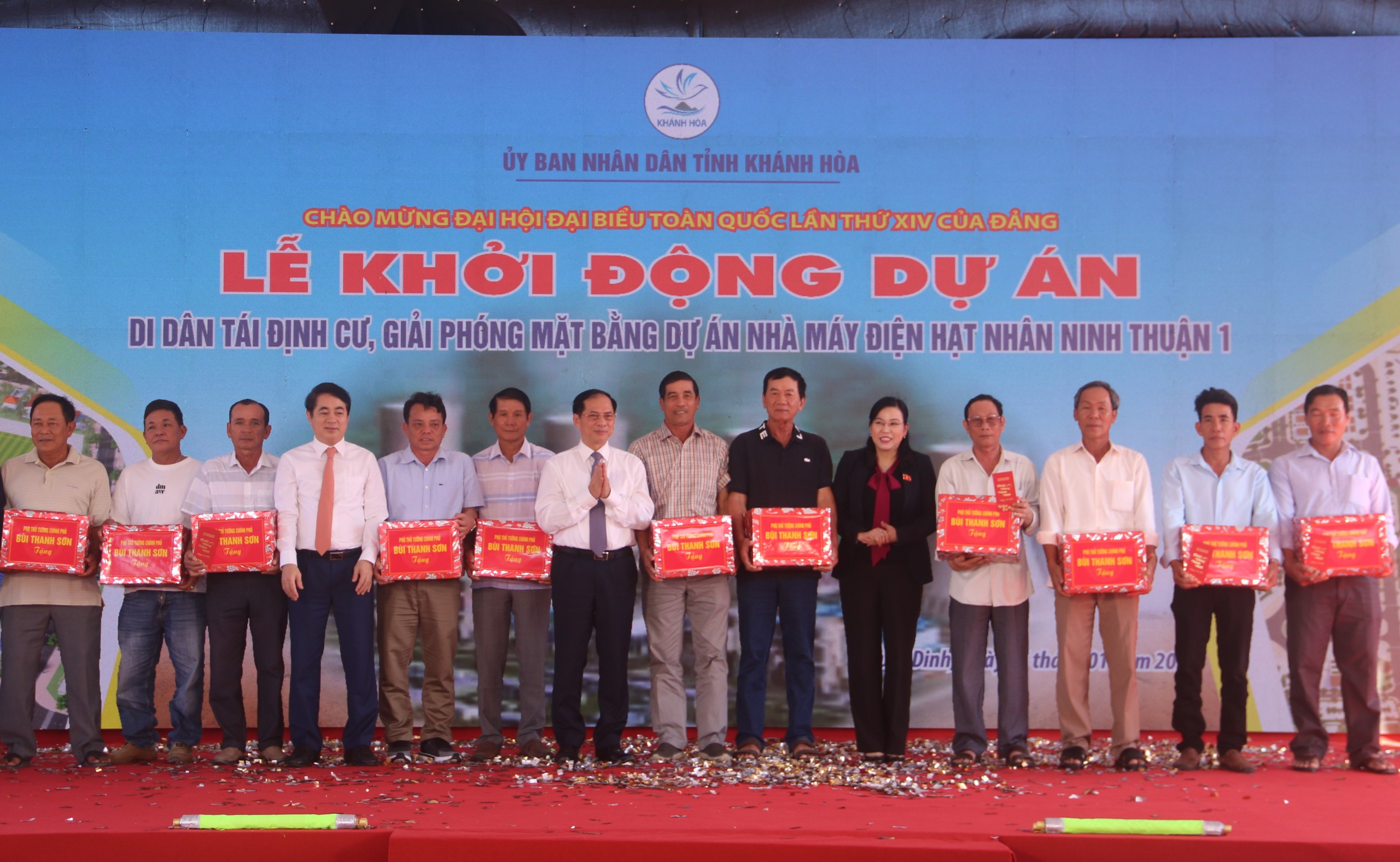 Phó Thủ tướng Bùi Thanh Sơn dự lễ khởi động dự án di dân, tái định cư Nhà máy điện hạt nhân Ninh Thuận 1 - Ảnh 3.