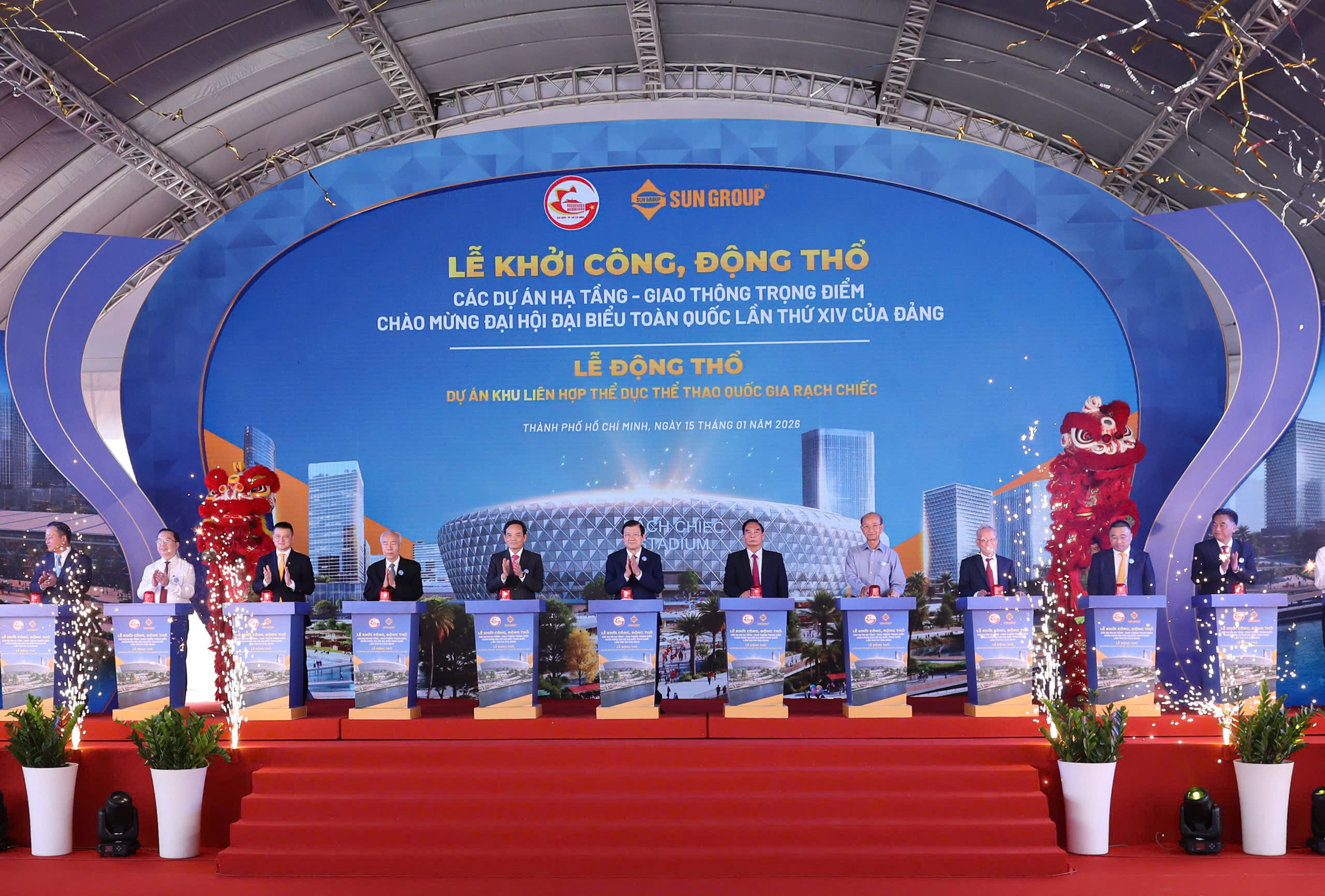 Khởi công dự án Khu liên hợp Thể dục thể thao quốc gia Rạch Chiếc 70 . 000 Chỗ ngồi - Ảnh 7.