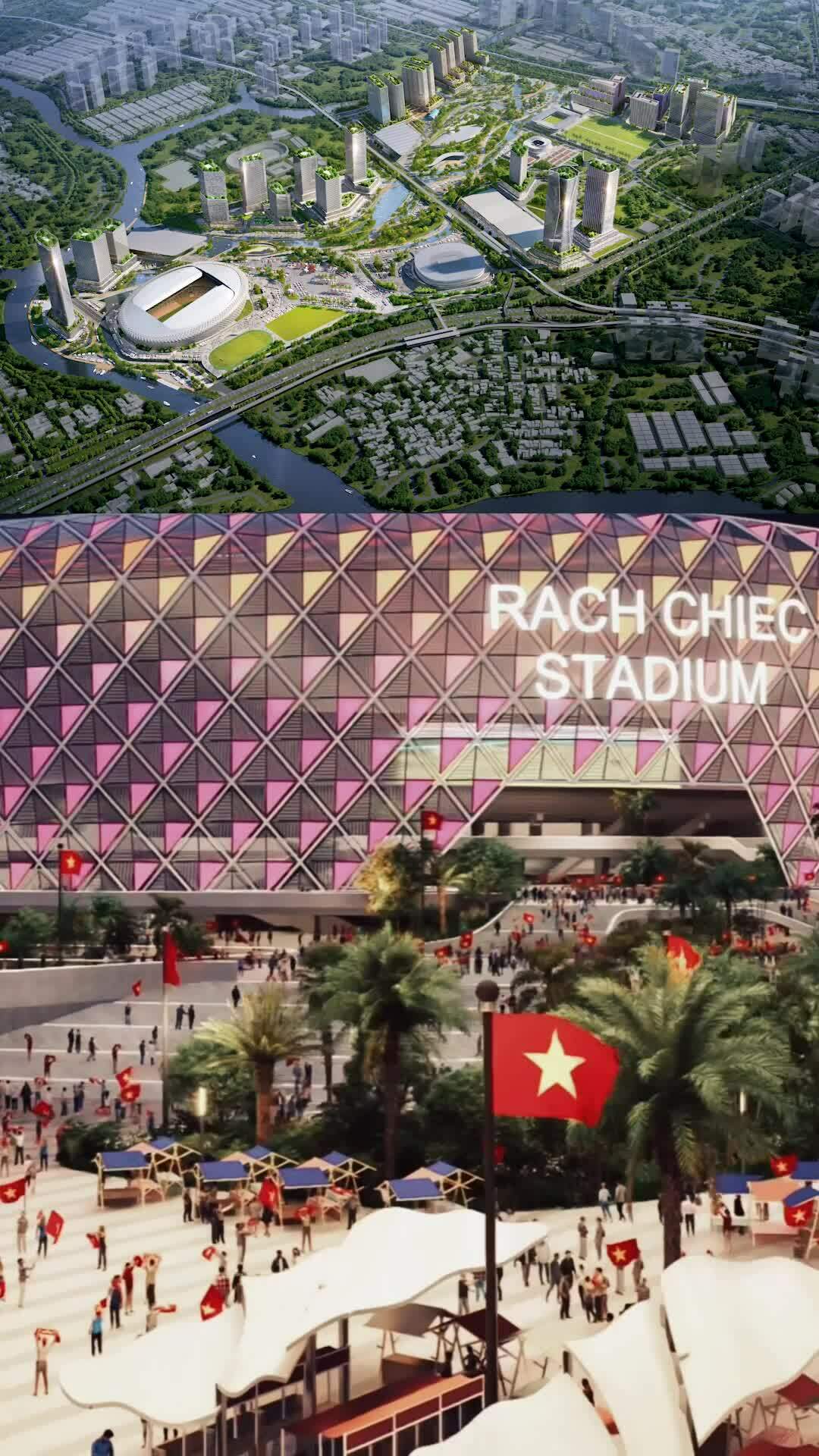 Phối cảnh khu liên hợp thể thao Rạch Chiếc sắp triển khai