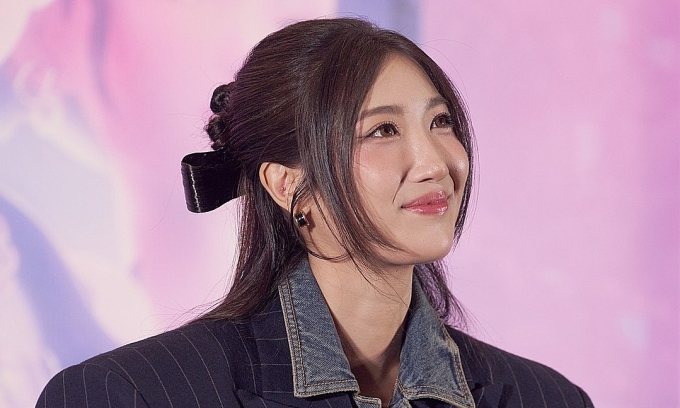 Ejae tại buổi quảng bá phim KPop Demon Hunters ở Seoul hồi tháng 10/2025. Ảnh: Netflix