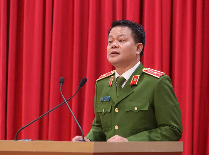 Thiếu tướng Vũ Văn Tấn, Cục trưởng Cục Cảnh sát quản lý hành chính về trật tự xã hội. Ảnh: Hải Thư