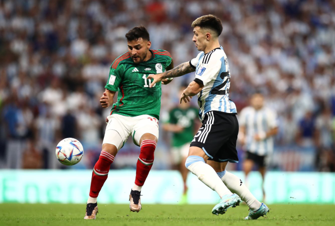 Trận đấu giữa Mexico và Argentina tại World Cup 2022 diễn ra tại Qatar. Ảnh: On Location