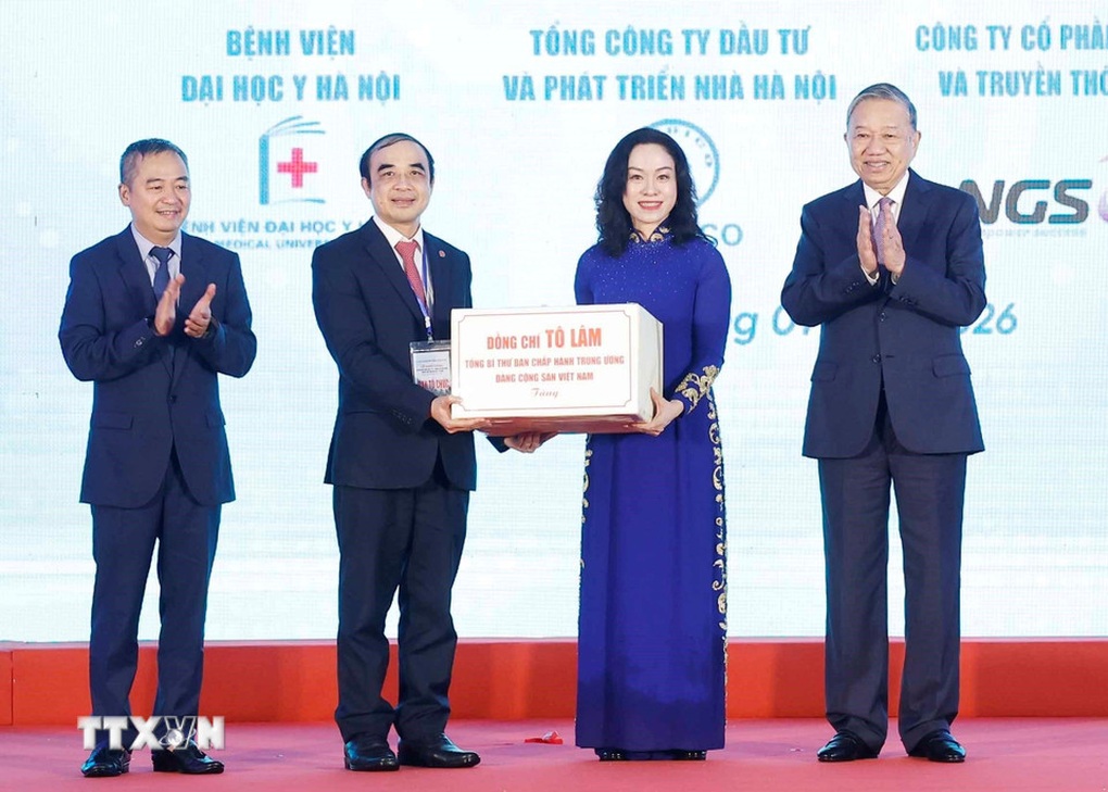 Tổng Bí thư dự lễ khởi công Khu phức hợp Y tế 16.000 tỷ đồng ở Hà Nội - 4