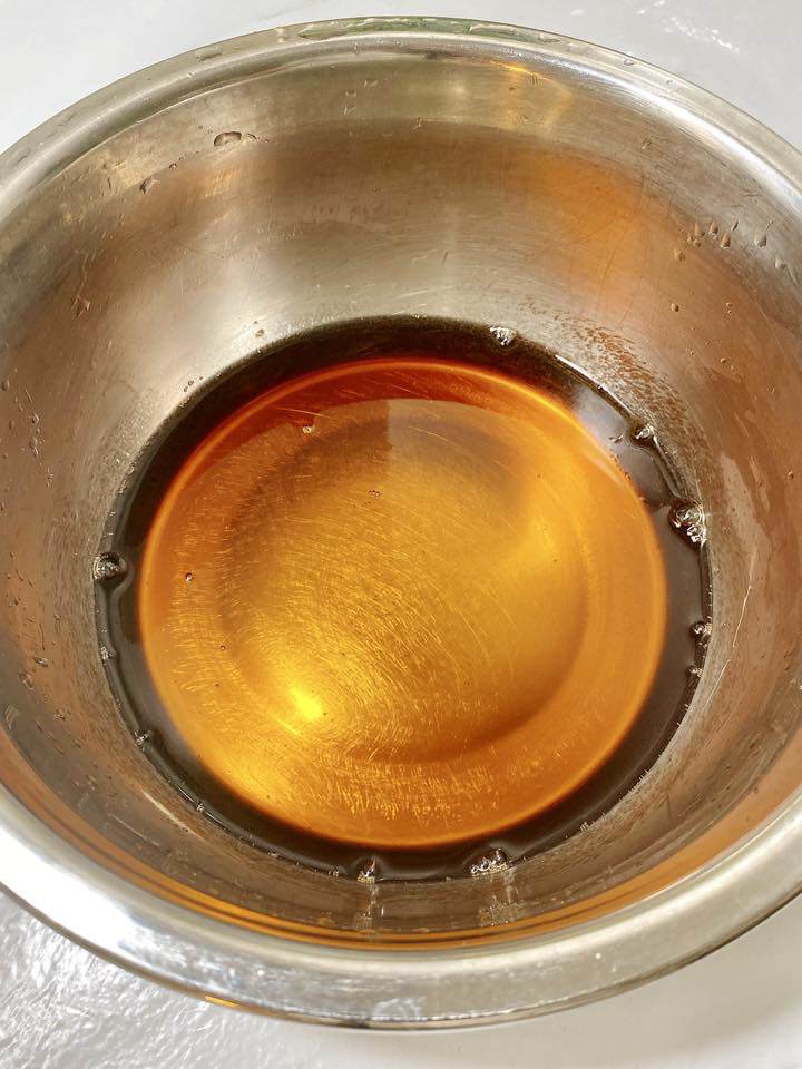 Nước đường để ngâm cùi