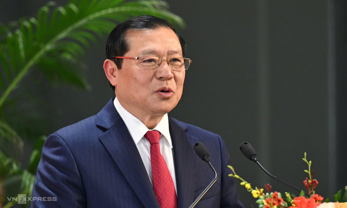 ông Lại Xuân Môn, Ủy viên Trung ương Đảng, Phó trưởng ban Thường trực Ban Tuyên giáo và Dân vận Trung ương, Giám đốc Trung tâm Báo chí Đại hội XIV. Ảnh: Giang Huy