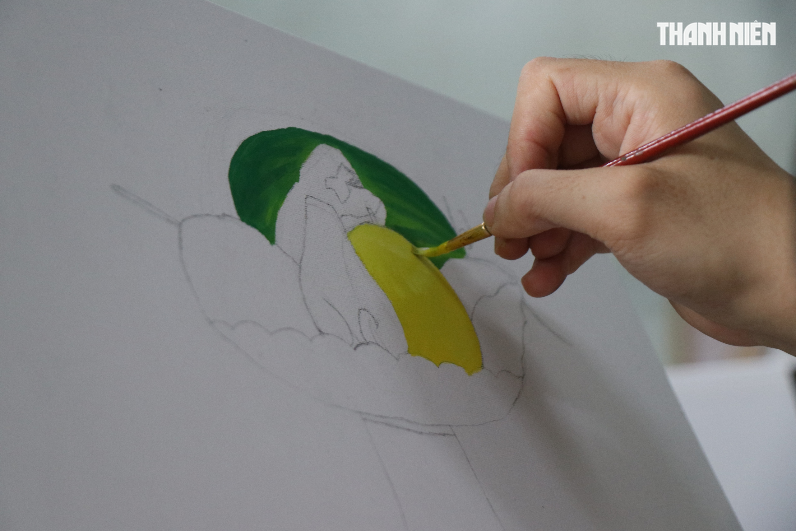 Lớp vẽ '3 trong 1' cho trẻ khuyết tật ở TP.HCM- Ảnh 6.