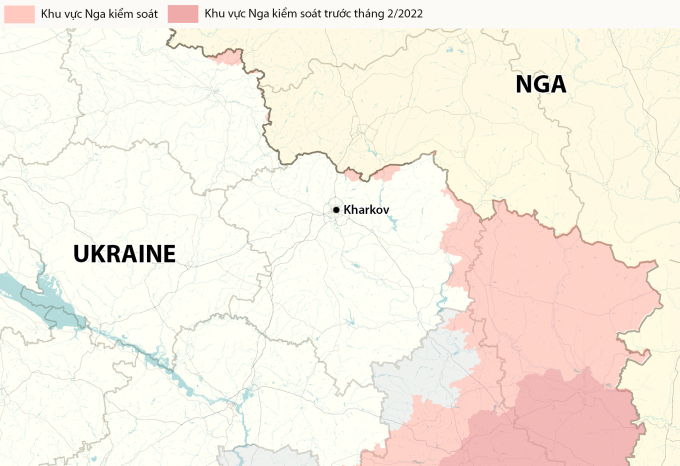 Vị trí thành phố Kharkov. Đồ họa: RYV