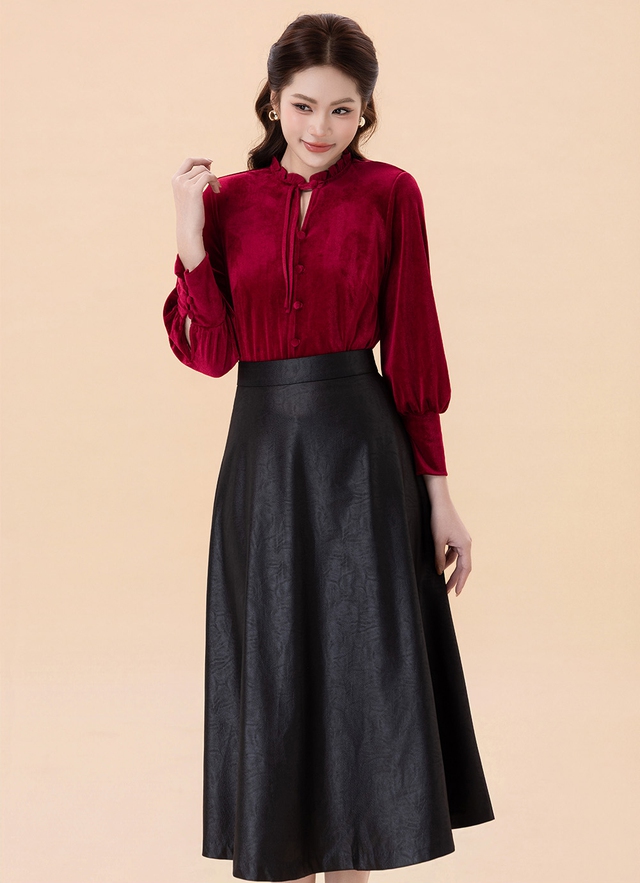 'Bật' cá tính, đưa chất đường phố vào công sở với bản phối từ chân váy da - Ảnh 8.