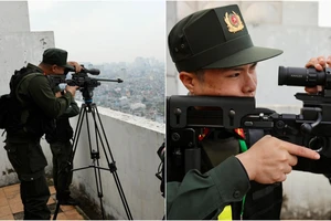 Những tổ bắn tỉa lặng lẽ bảo vệ Đại hội Đảng XIV