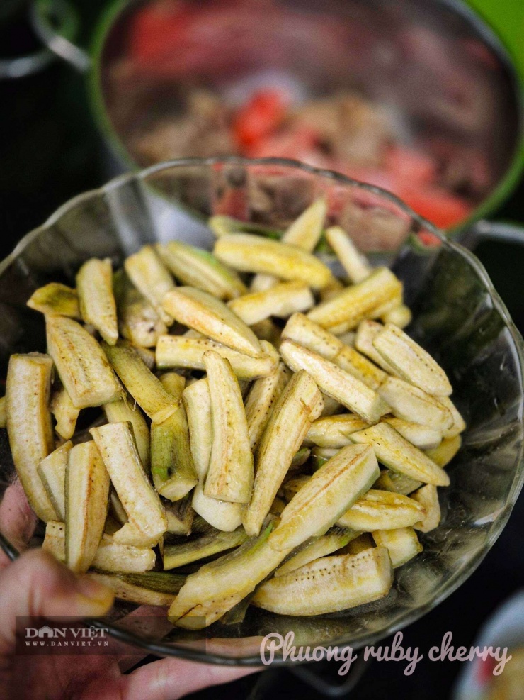 Chuối sau khi chiên sơ