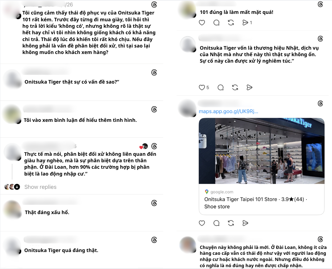 Onitsuka Tiger Đài Loan (Trung Quốc) bị tố xem thường khách Việt, chủ tịch toà nhà Taipei 101 phải đích thân xử lý- Ảnh 3. Onitsuka Tiger Đài Loan (Trung Quốc) bị tố xem thường khách Việt, chủ tịch toà nhà Taipei 101 phải đích thân xử lý- Ảnh 3.