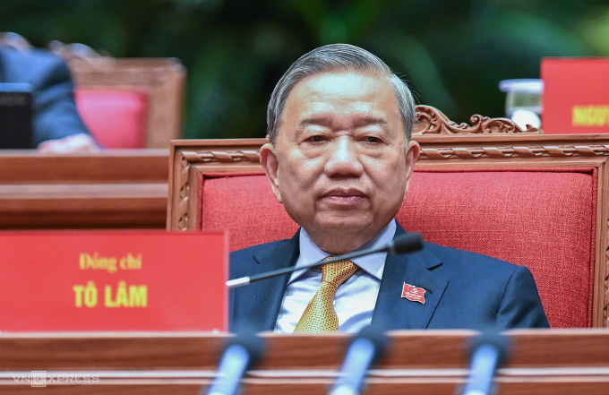 Tổng Bí thư Tô Lâm tại Đại hội Đảng XIV. Ảnh: Giang Huy