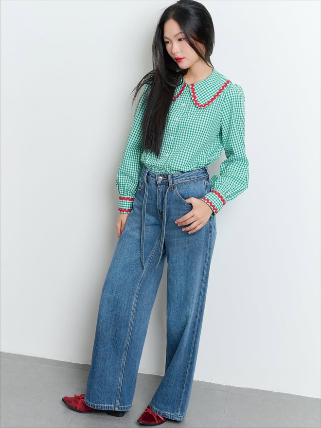 Quần jeans và sơ mi, đẹp xuất sắc để đi chơi và đi làm- Ảnh 6.