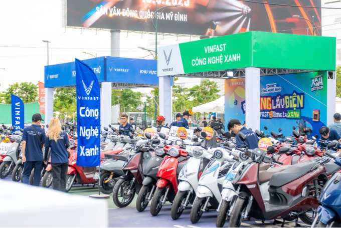 VinFast là hãng có dải sản phẩm xe máy điện đa dạng nhất thị trường. Ảnh: Tuấn Vũ