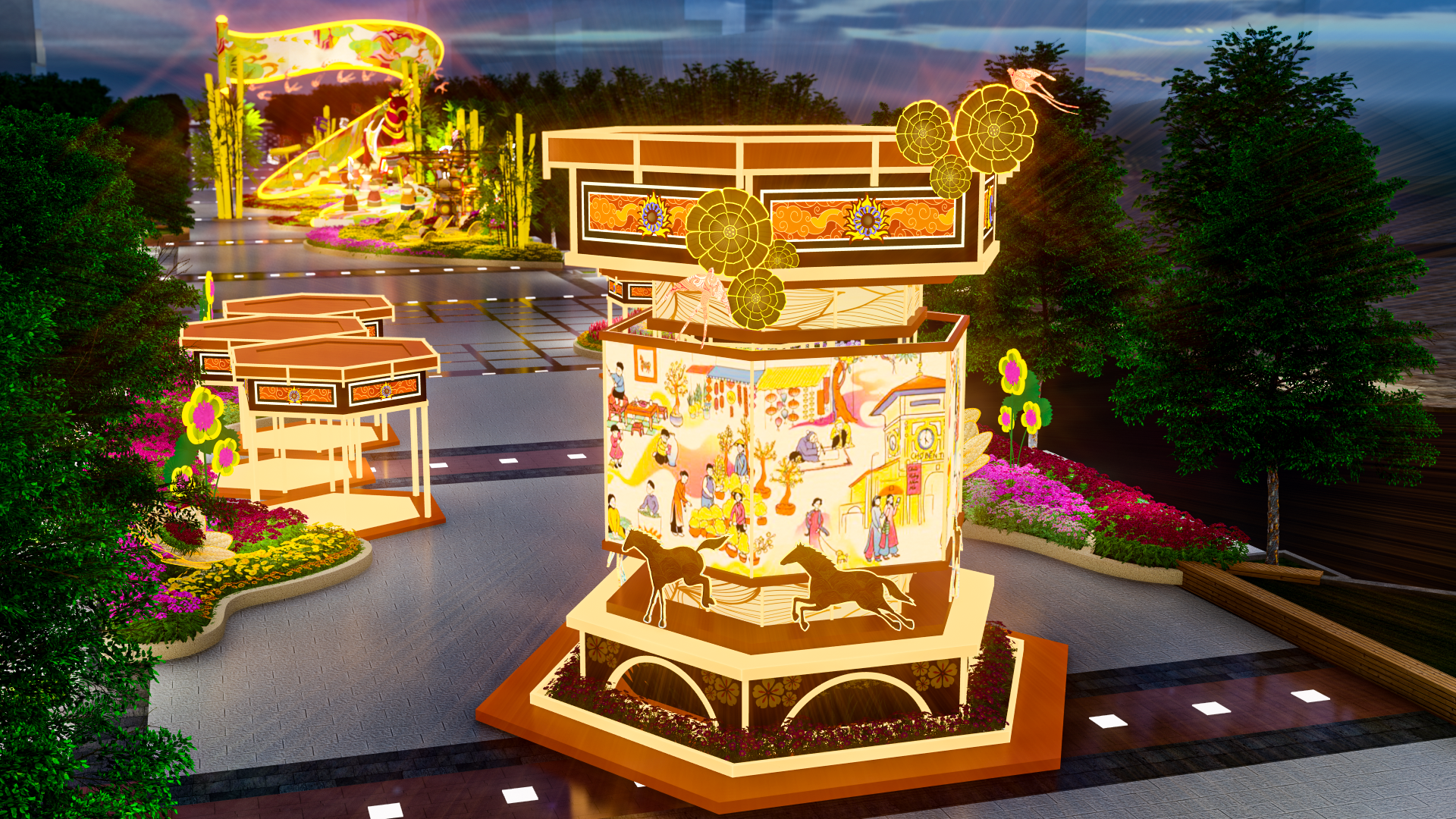 Lộ diện những linh vật ngựa đầu tiên của đường hoa Nguyễn Huệ Tết Bính Ngọ 2026- Ảnh 14.