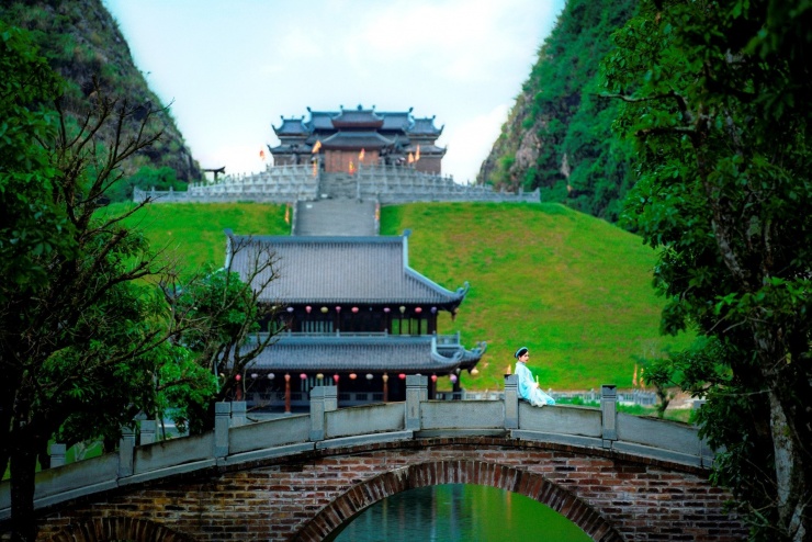 Khung cảnh nên thơ và đẹp như một bức tranh thủy mặc