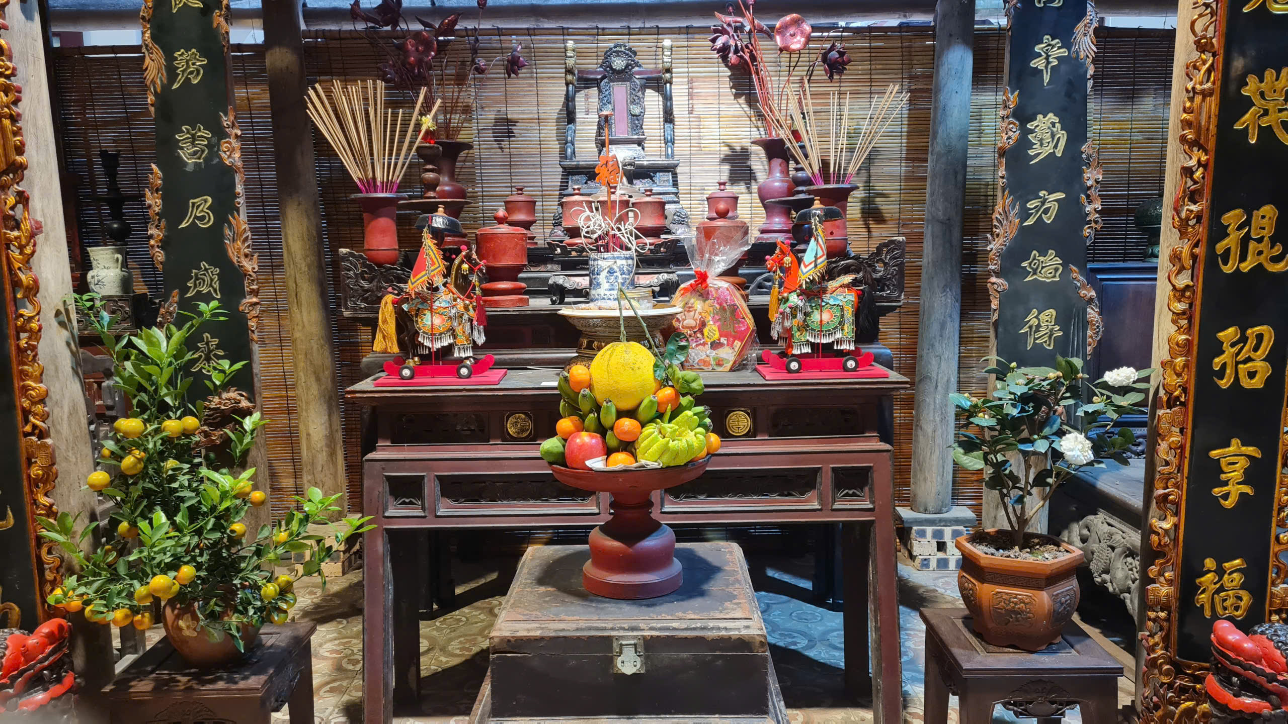 Ấn tượng ngôi nhà Bắc bộ trong chuỗi 'Tết Việt - Tết ohố' 2026 ở phố cổ- Ảnh 2. Ấn tượng ngôi nhà Bắc bộ trong chuỗi 'Tết Việt - Tết ohố' 2026 ở phố cổ- Ảnh 2.