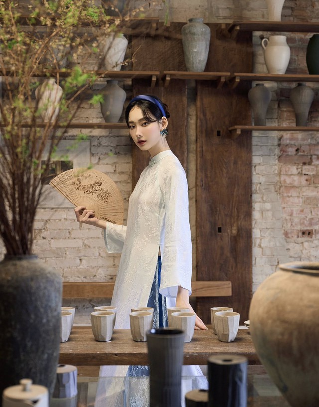 Bí quyết chọn phụ kiện cho áo dài thêm sang trọng, quý phái - Ảnh 8.