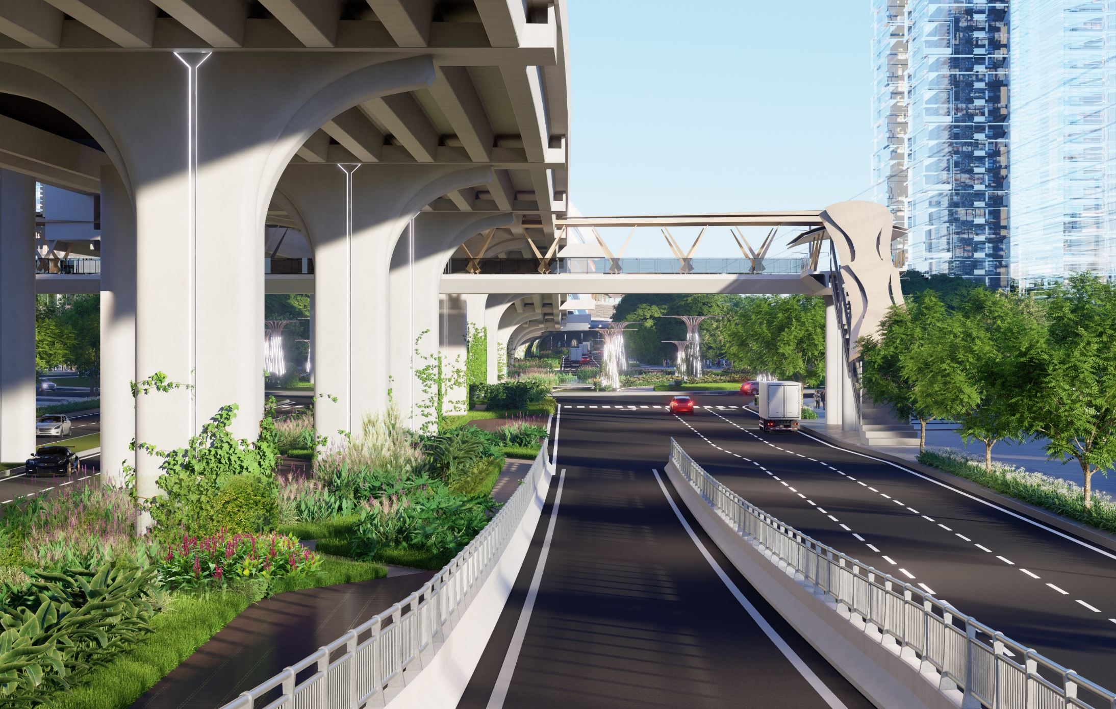 Khu Nam TP.HCM sắp có đường trên cao 'đẹp như mơ' nối thẳng vào trung tâm- Ảnh 7.