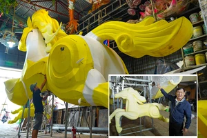 Lộ diện linh vật ngựa đầu tiên của đường hoa Nguyễn Huệ Tết Bính Ngọ 2026 