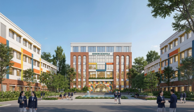 Phối cảnh khuôn viên trường. Ảnh: Ecopark