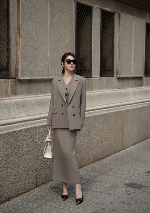 Chuyên nghiệp, cuốn hút với set vest cho dân công sở - Ảnh 6.