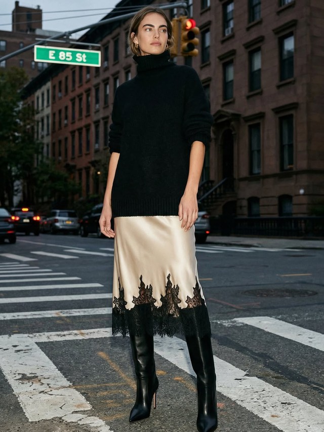 Phối áo khoác và váy dài - Ảnh 11.