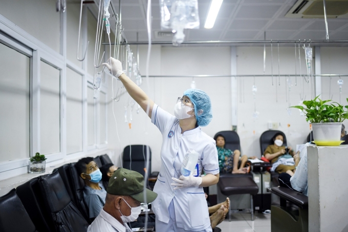 Bệnh nhân điều trị ung thư tại Bệnh viện Chợ Rẫy. Ảnh: Bệnh viện cung cấp