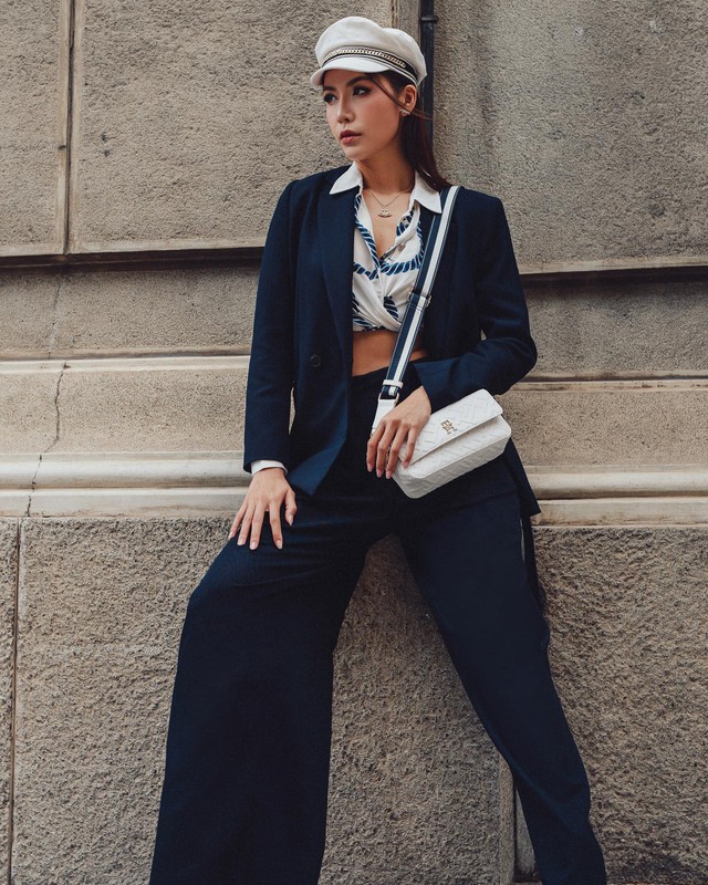 Hơi thở cổ điển trong bản phối áo blazer và mũ newsboy - Ảnh 6.