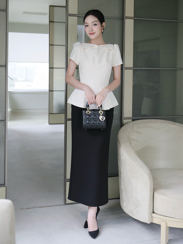 Khoe dáng tinh tế với bộ đôi áo peplum cùng chân váy - Ảnh 7.