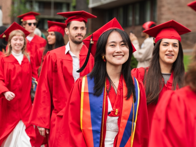 Sinh viên tốt nghiệp Đại học Wesleyan. Ảnh: Wesleyan University.