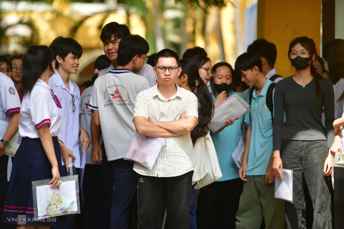 Thí sinh thi tốt nghiệp THPT 2025 tại TP HCM. Ảnh: Thanh Tùng