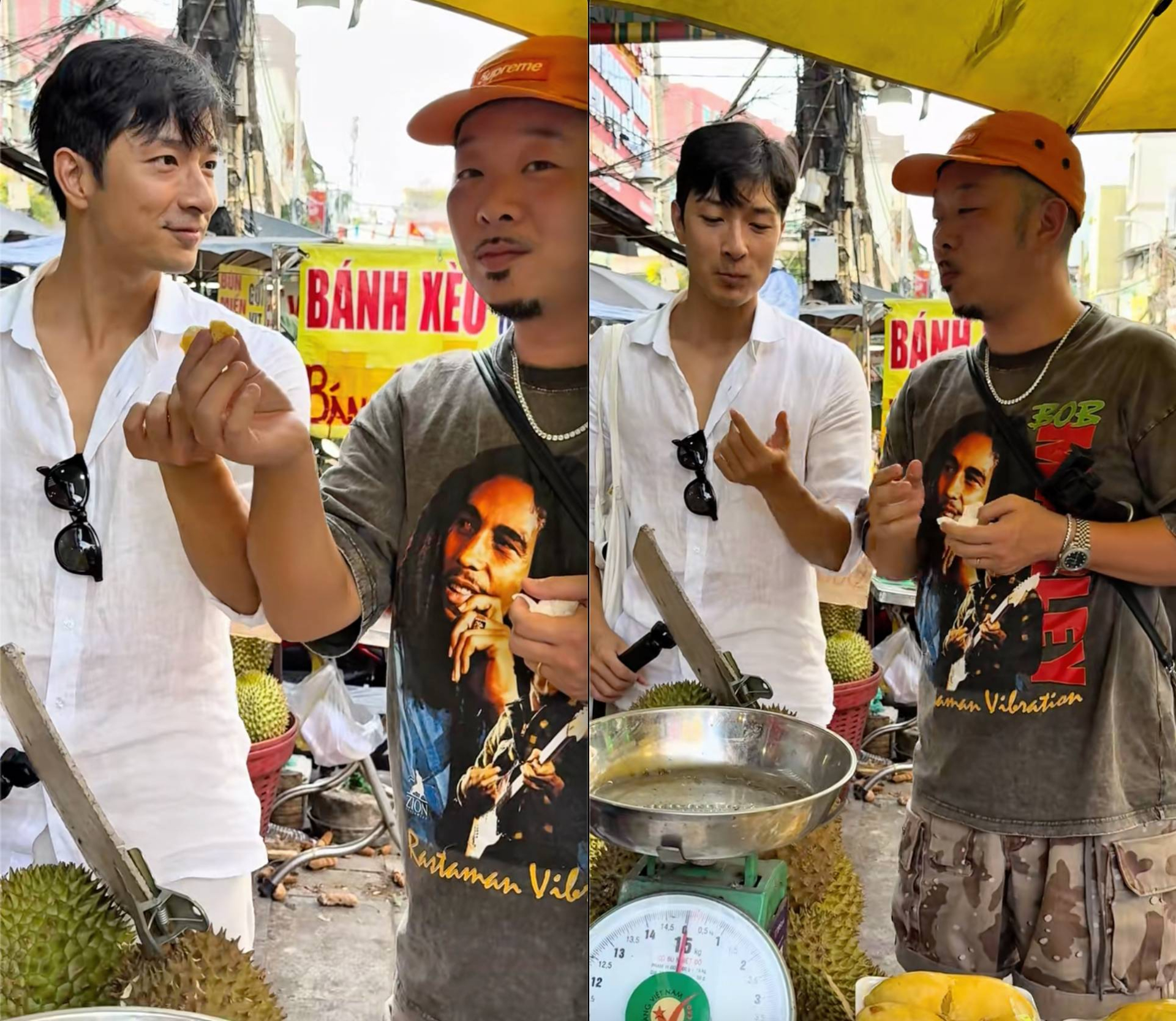 Ăn thử sầu riêng Việt Nam, khách Nhật làm ngay động tác khiến dân mạng đòi giữ lại, không cho về nước- Ảnh 1.