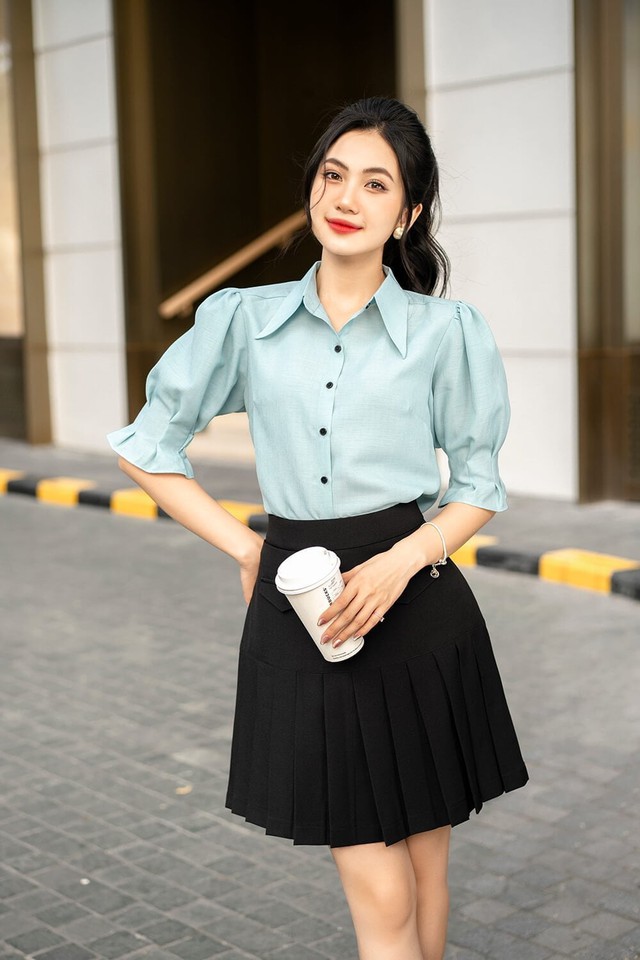 Áo tay lửng với muôn kiểu biến hóa, làm chủ môi trường công sở - Ảnh 2.