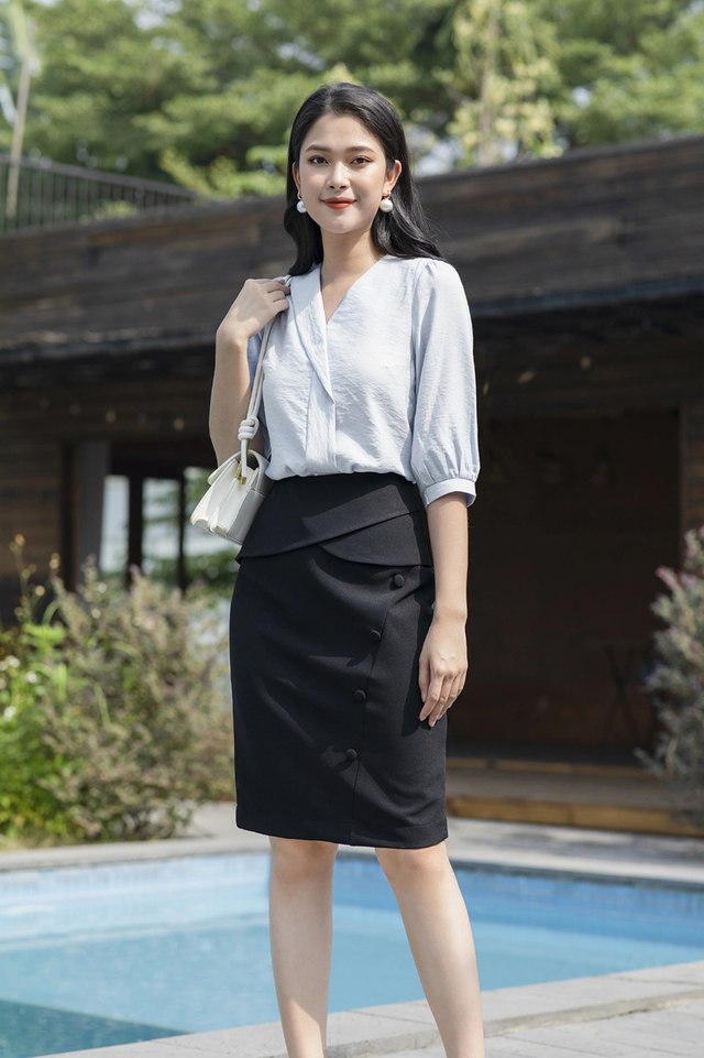 Áo tay lửng với muôn kiểu biến hóa, làm chủ môi trường công sở - Ảnh 1.