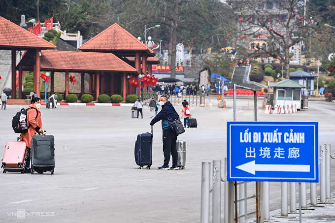 Người Trung Quốc xuất cảnh về nước, tháng 1/2023. Ảnh: Giang Huy