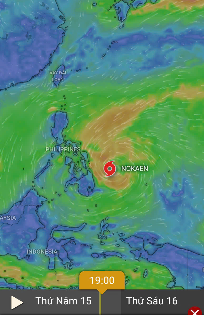 Bão Nokaen xuất hiện sớm , ảnh hưởng thời tiết khu vực Đông Bắc á - Ảnh 1.