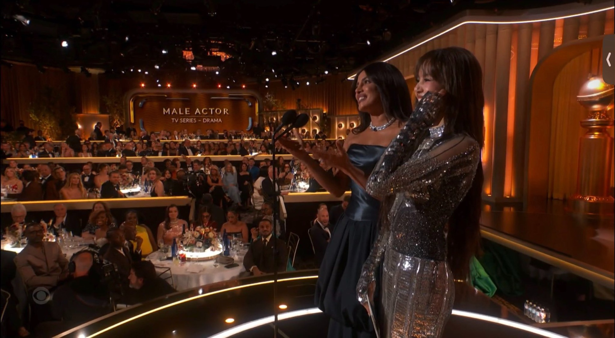 "Bắt gọn" tài tử say đắm ngắm Lisa ở Quả Cầu Vàng, bạn trai tỷ phú đã có đối thủ rồi? 1 Bat gon tai tu say dam ngam Lisa o Qua