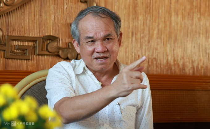 Ông Đoàn Nguyên Đức chia sẻ với VnExpress chiều 21/1 tại TP HCM. Ảnh: Đức Đồng