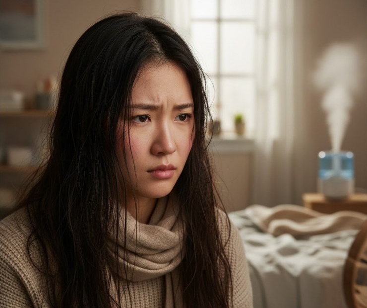 Bí quyết để ngăn ngừa gàu và tóc bết trong mùa đông 1 Vào mùa đông, tóc thường bị khô xơ ở phần ngọn, nhưng lại bị bết và gàu ở da đầu.