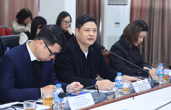 Ông Đặng Tất Thành, đại diện Cục Đổi mới sáng tạo, Chuyển đổi xanh và Khuyến công (Bộ Công Thương) tại tọa đàm ngày 27/1. Ảnh: Báo Xây dựng